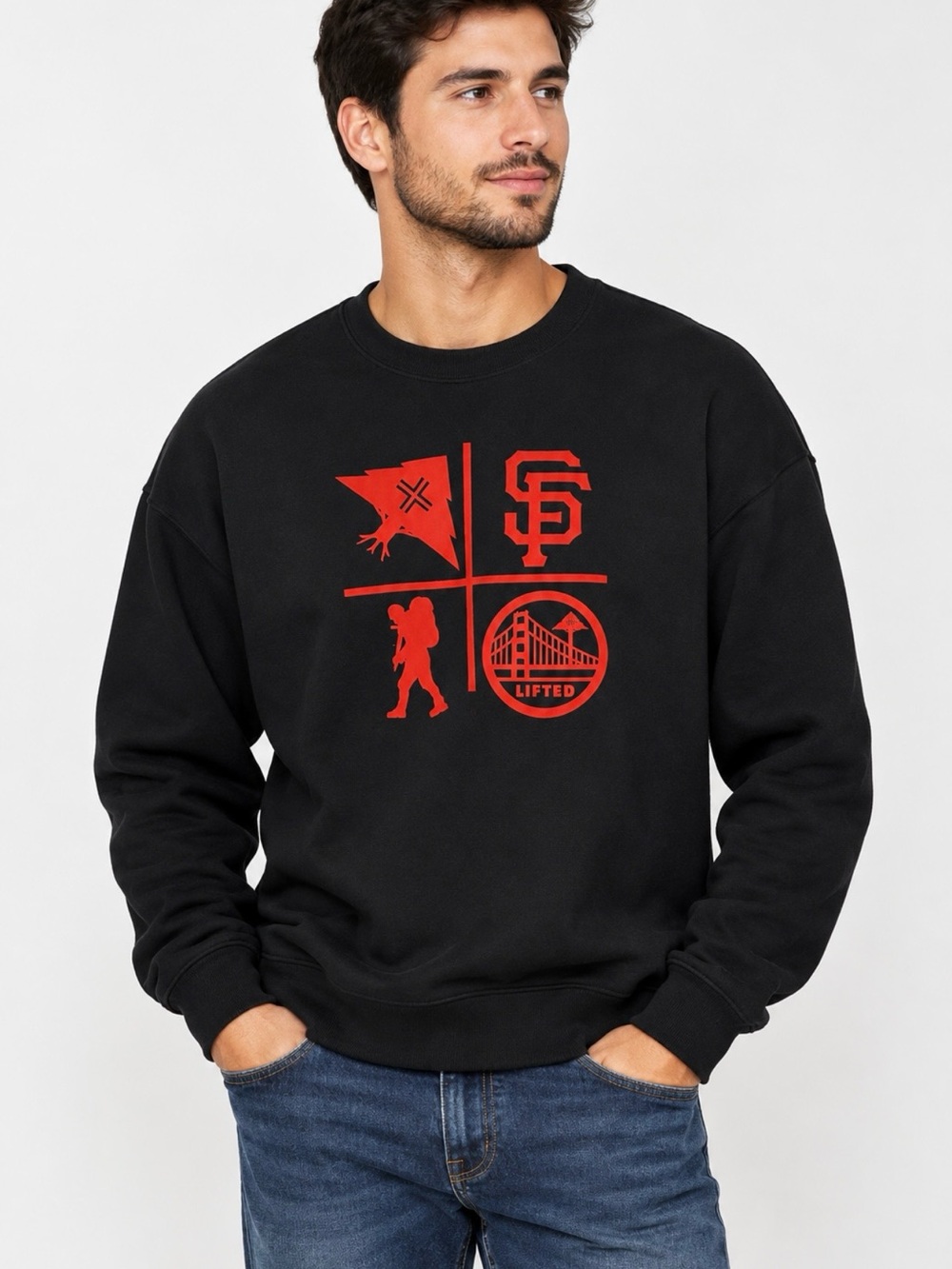LRG Sweatshirt Mens XL San Francisco Giants Graphic Pullover Fleece NWT